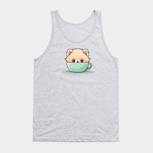 Pomeranian Puppuccino Tank Top